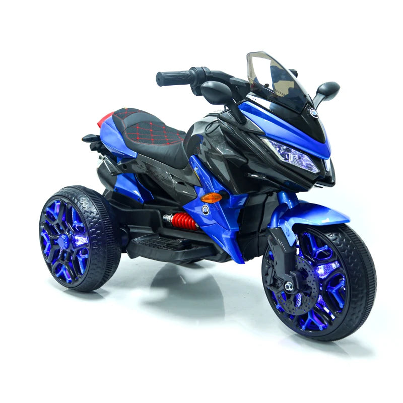 Child Foot Gift Kids Motorcycle Ride Ride motorcycle Riding Right Turn Kids Motorcycle Ride-On Motorcycle 3-Wheels Battery Power