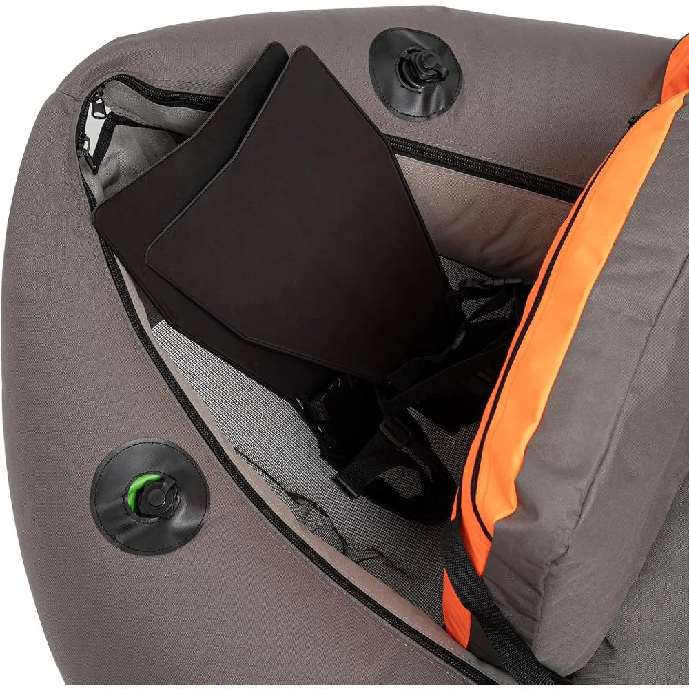 Inflatable Fishing Boat, Fishing Belly Boat, Outdoor Fishing Float Tube, Portable Fishing Raft for Angling, 286LBS Load Capacity