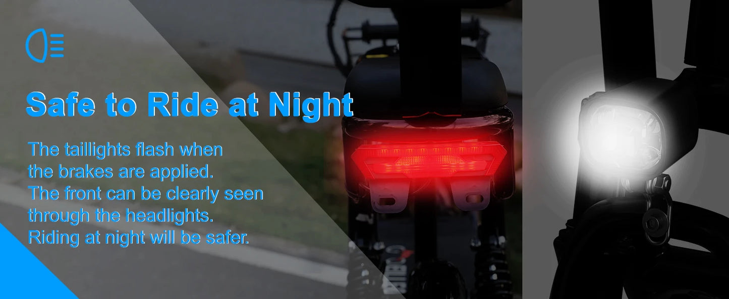 48V Electric Scooter with Seat for Adults Electric Scooter with 750W Peak Power Motor 18.75 MPH 20 Mile Range, Dual Disc Brakes