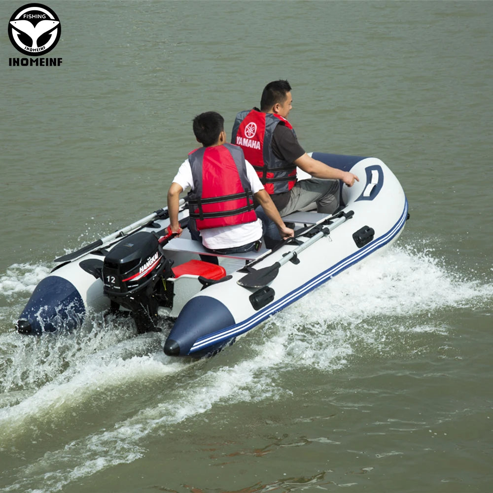 5-6 Person Assault Boats With Aluminum Floor 3.8m PVC  Anti-collision Fishing Inflatable Rowing Boat Speed Raft Accessories