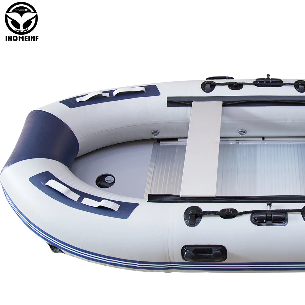 5-6 Person Assault Boats With Aluminum Floor 3.8m PVC  Anti-collision Fishing Inflatable Rowing Boat Speed Raft Accessories