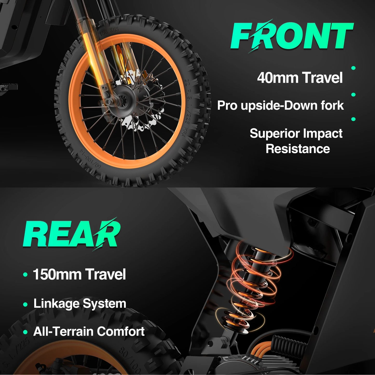 Pazolle Electric Motorcycle 3000W 48V30AH Hydraulic Brakes Electric Dirt Bike for Adults All-Terrain Tires E-Bike