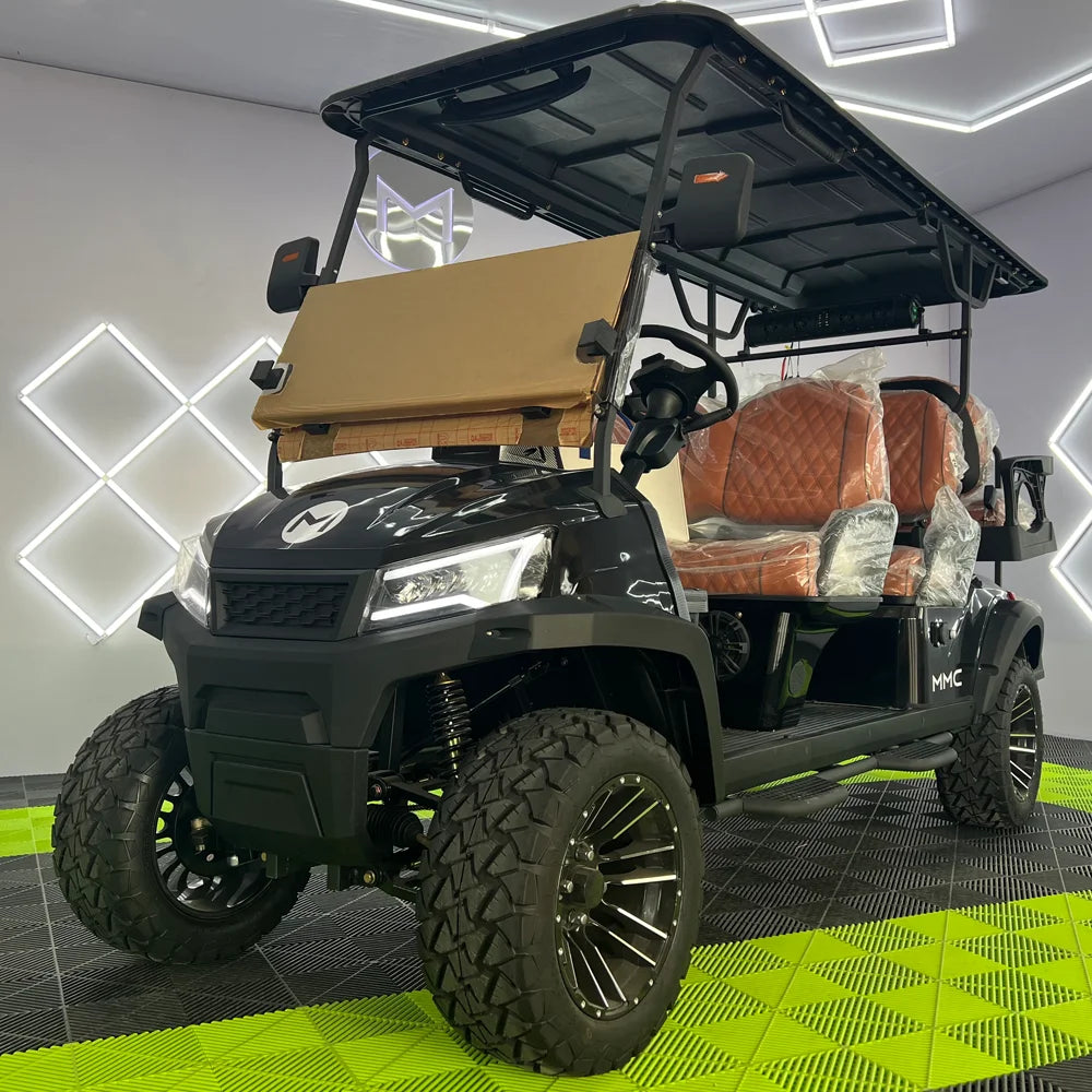 CE Approved  2/4/6 Seats Golf Carts 72V Lithium Battery 4 Wheels 4 Seater Electric Golf Buggy Utility Vehicle ATV UTV for Adults
