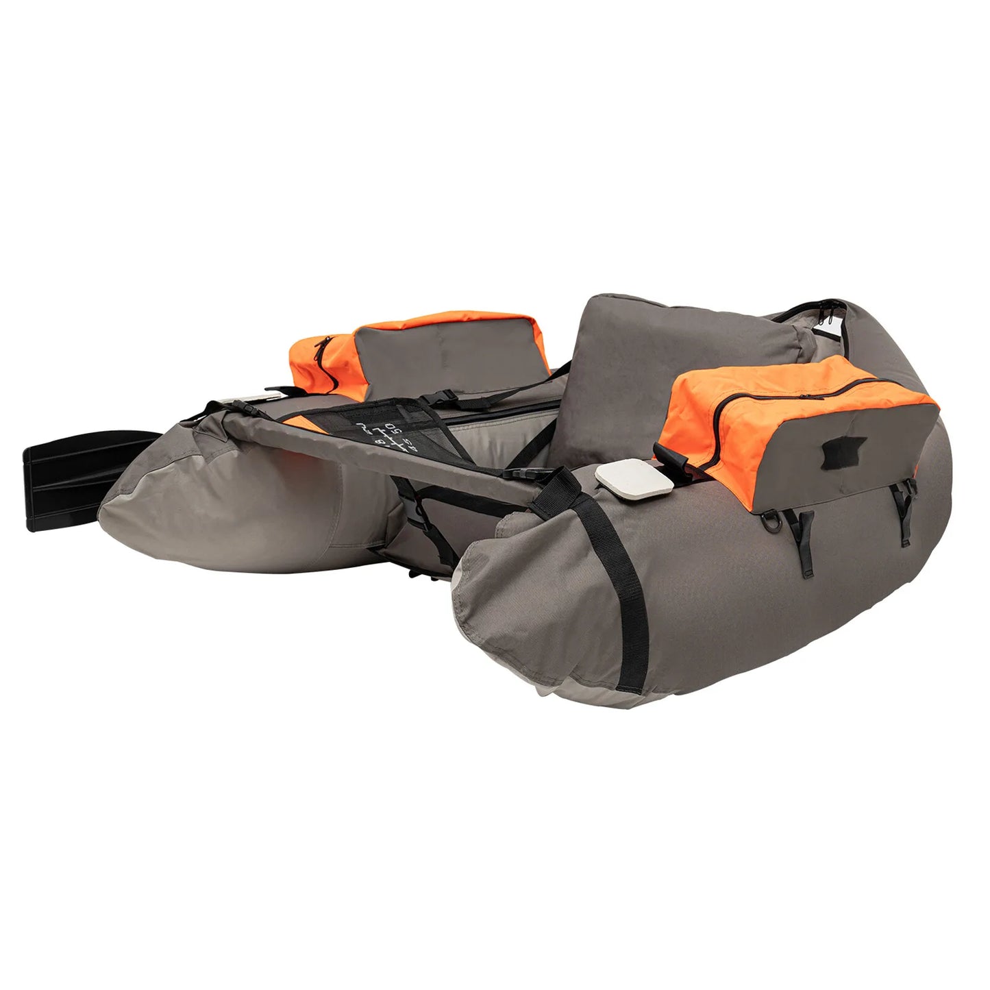 Portable Inflatable Fishing Boat Raft Blow Up Boat with Adjustable Angle Backrest for Outdoor and Fishing