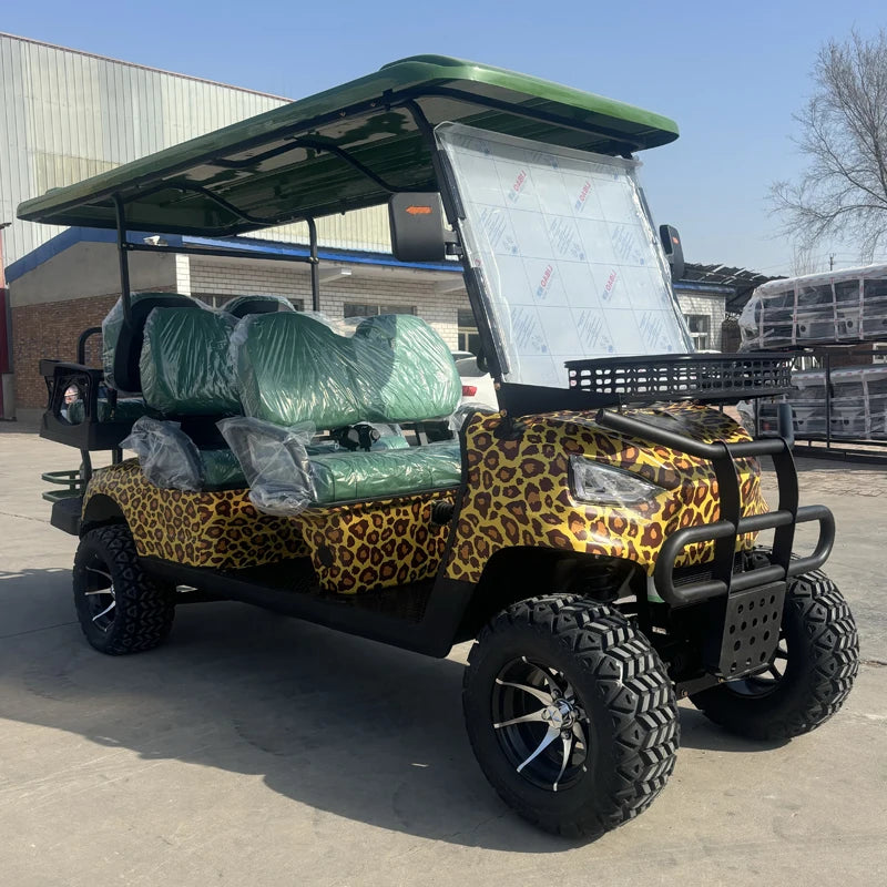 New Popularity 4 Seat Electric Golf Cart 5000W Scooter ATV Go Karts Adult Sightseeing Classic Gas Cart Electric Golf Cart