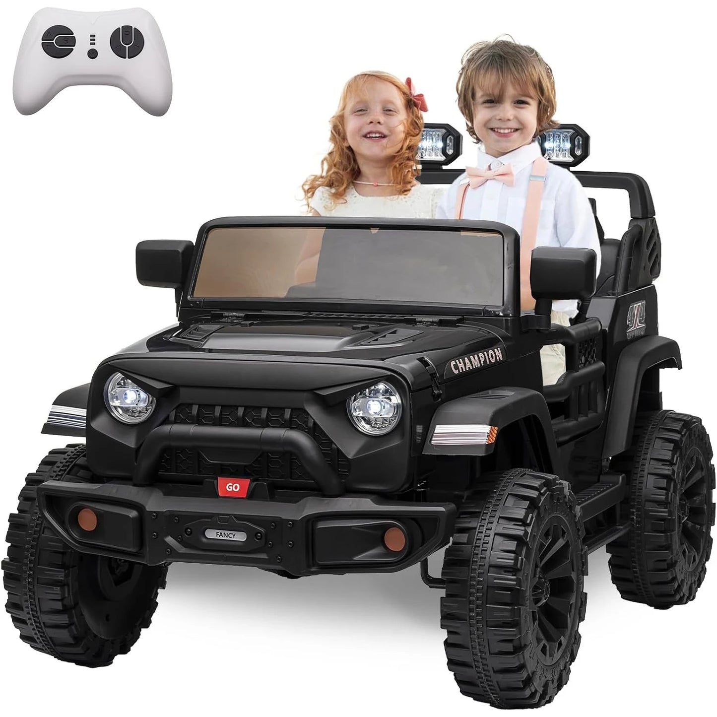 24V Ride On Car 2 Seater, XL Electric Vehicles for Big Kids with 20" Wide Seat, 3 Speed, 2x200W Powerful Motor, Suspension 3-8Y