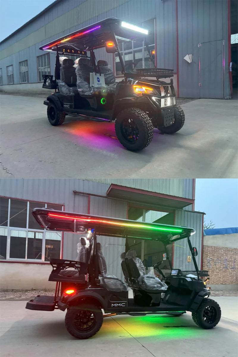 New Popularity 4 Seat Electric Golf Cart 5000W Scooter ATV Go Karts Adult Sightseeing Classic Gas Cart Electric Golf Cart