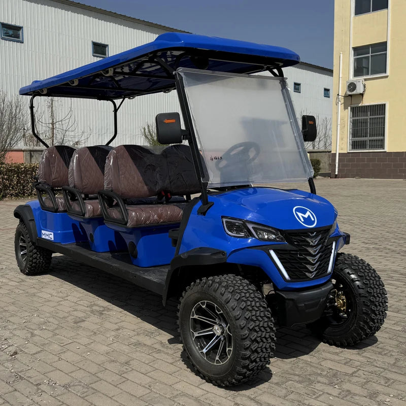 CE Approved  2/4/6 Seats Golf Carts 72V Lithium Battery 4 Wheels 4 Seater Electric Golf Buggy Utility Vehicle ATV UTV for Adults