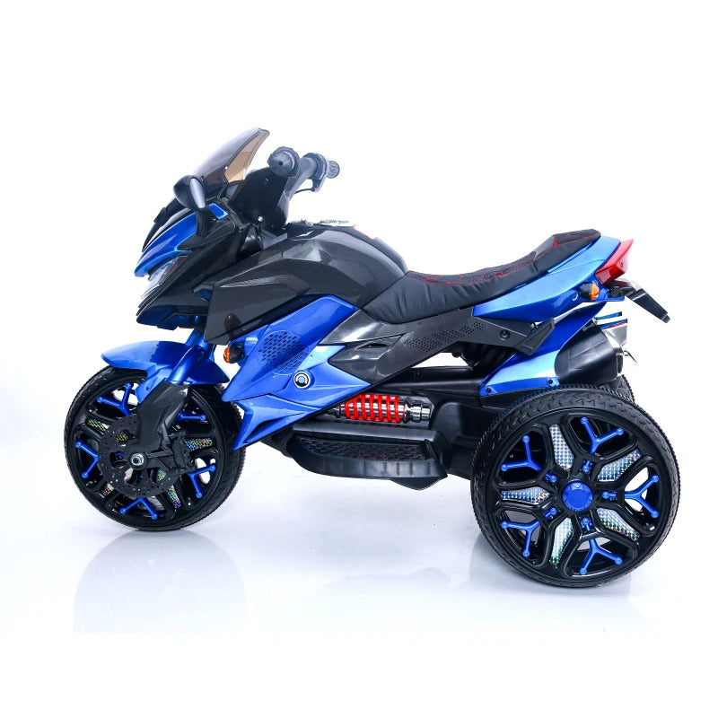 Child Foot Gift Kids Motorcycle Ride Ride motorcycle Riding Right Turn Kids Motorcycle Ride-On Motorcycle 3-Wheels Battery Power