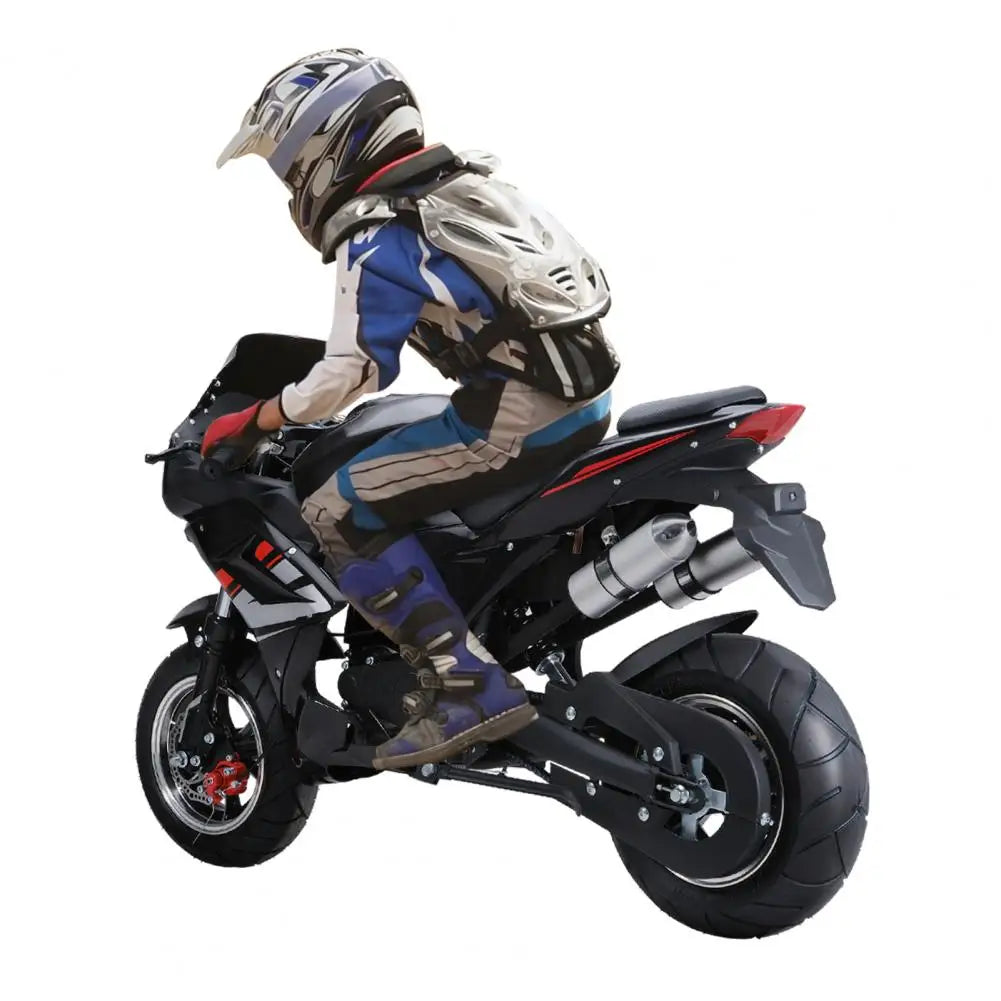 8 Inch Wheels Mini Motorcycle 49cc 4-Stroke Pocket Rocket Motorcycle Gas Pocket Motorbike with Front Rear Disc Brakes