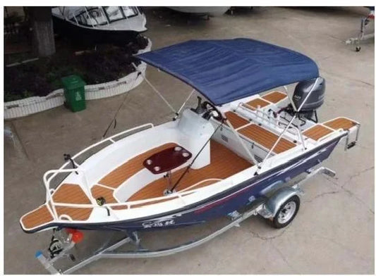 Comfortable 6-8 Passenger Aluminum Alloy Fishing Yacht for River Sports & Outboard PVC Hull Welded Features Handrails