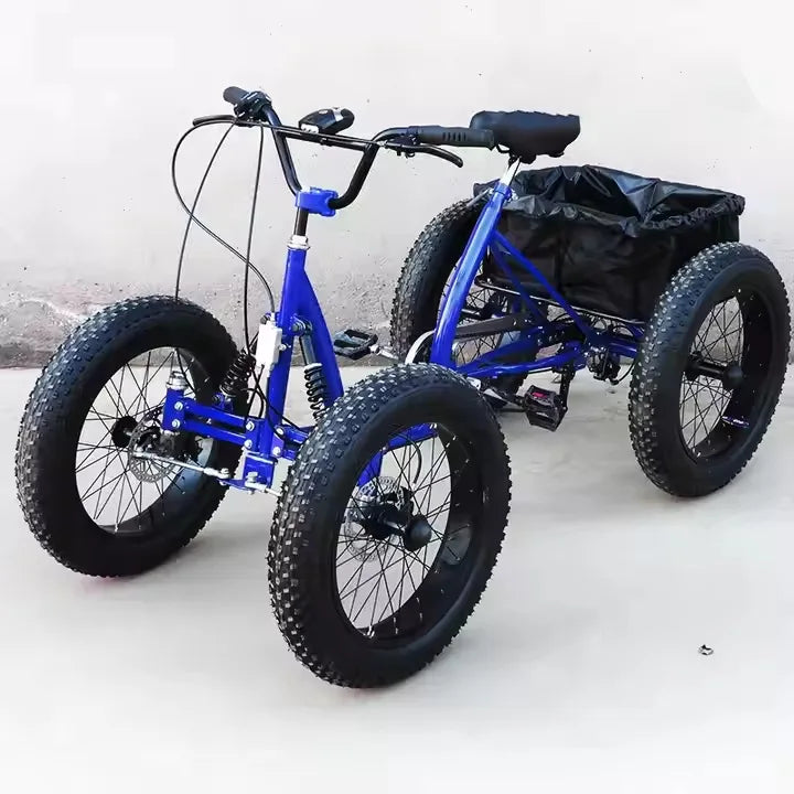 Fat tire dirt pedal quad bike snow