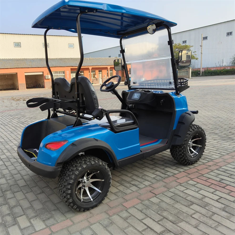 CE Approved  2/4/6 Seats Golf Carts 72V Lithium Battery 4 Wheels 4 Seater Electric Golf Buggy Utility Vehicle ATV UTV for Adults