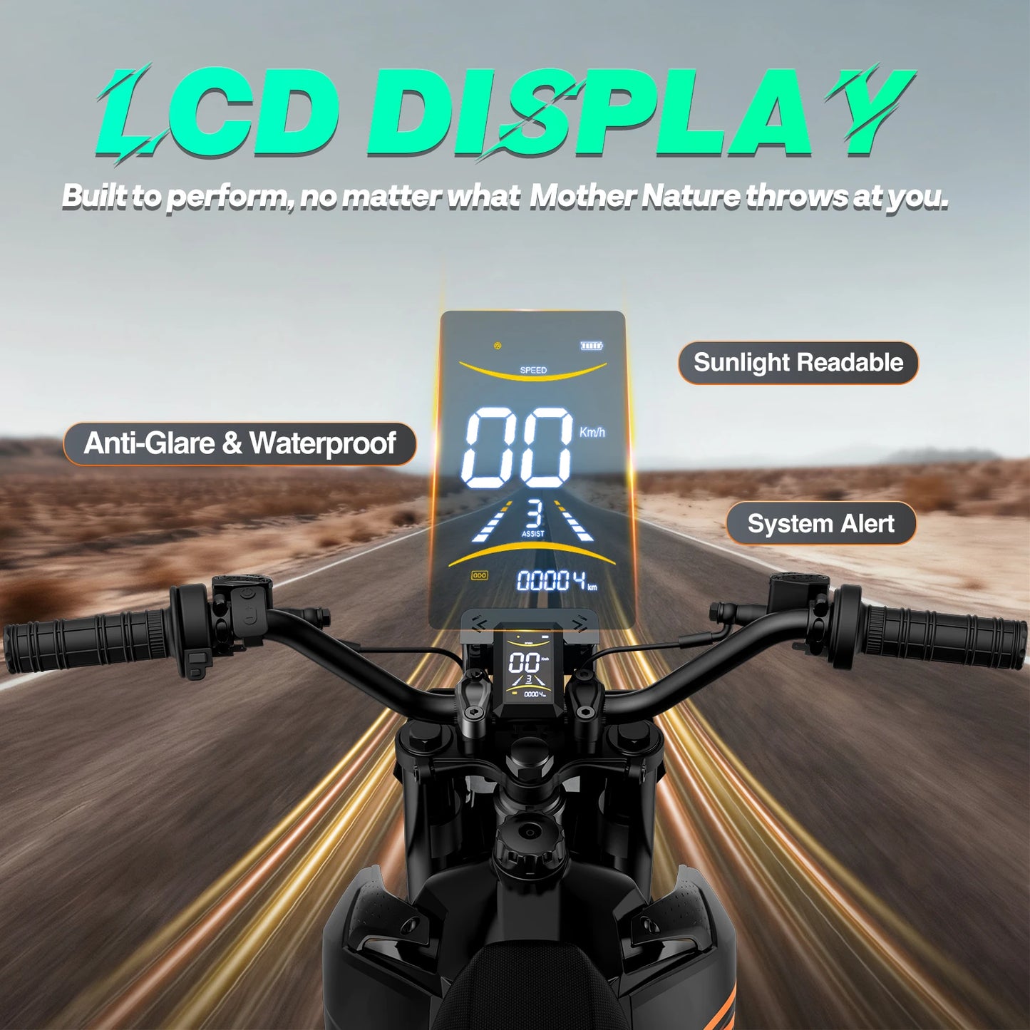 Pazolle Electric Motorcycle 3000W 48V30AH Hydraulic Brakes Electric Dirt Bike for Adults All-Terrain Tires E-Bike