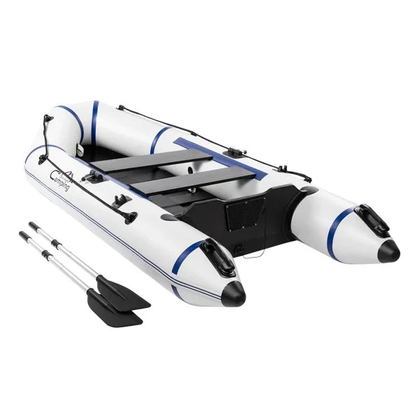Camping Survivals 10ft PVC 330kg  Water Adult Assault Boat Off-White