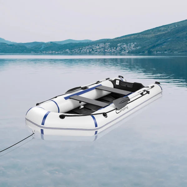 Camping Survivals 10ft PVC 330kg  Water Adult Assault Boat Off-White