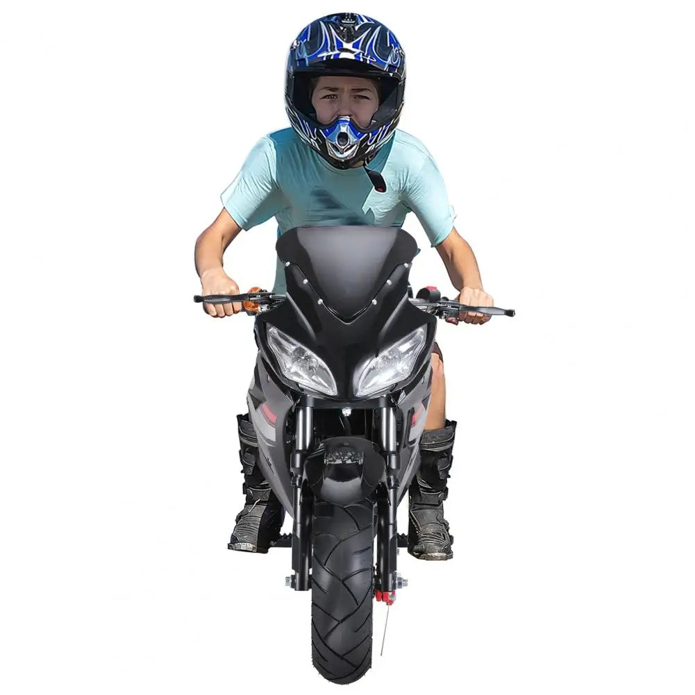 8 Inch Wheels Mini Motorcycle 49cc 4-Stroke Pocket Rocket Motorcycle Gas Pocket Motorbike with Front Rear Disc Brakes