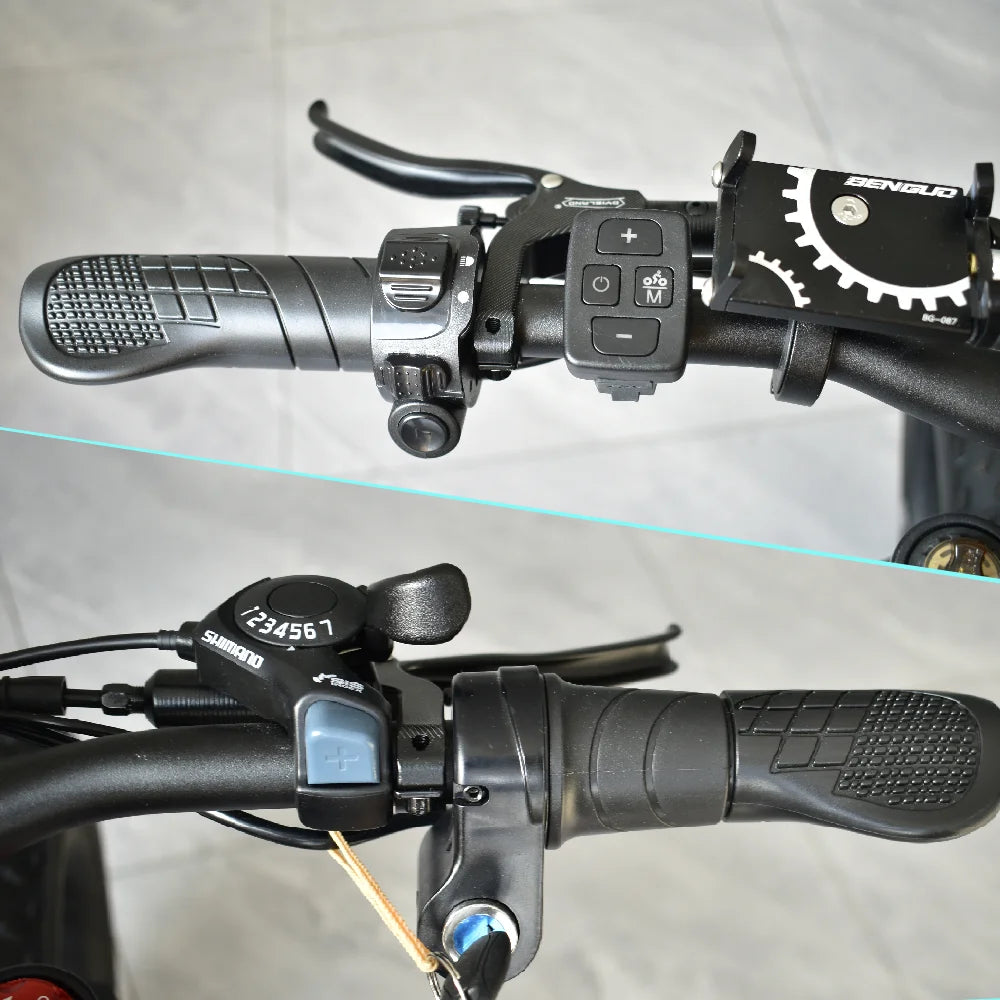 Deepower S8 Electric Bicycle 2000W+1500W Dual Motor Electric Bike 48V 60AH Removable Battery 20 Inch Fat Tire Adult Ebike