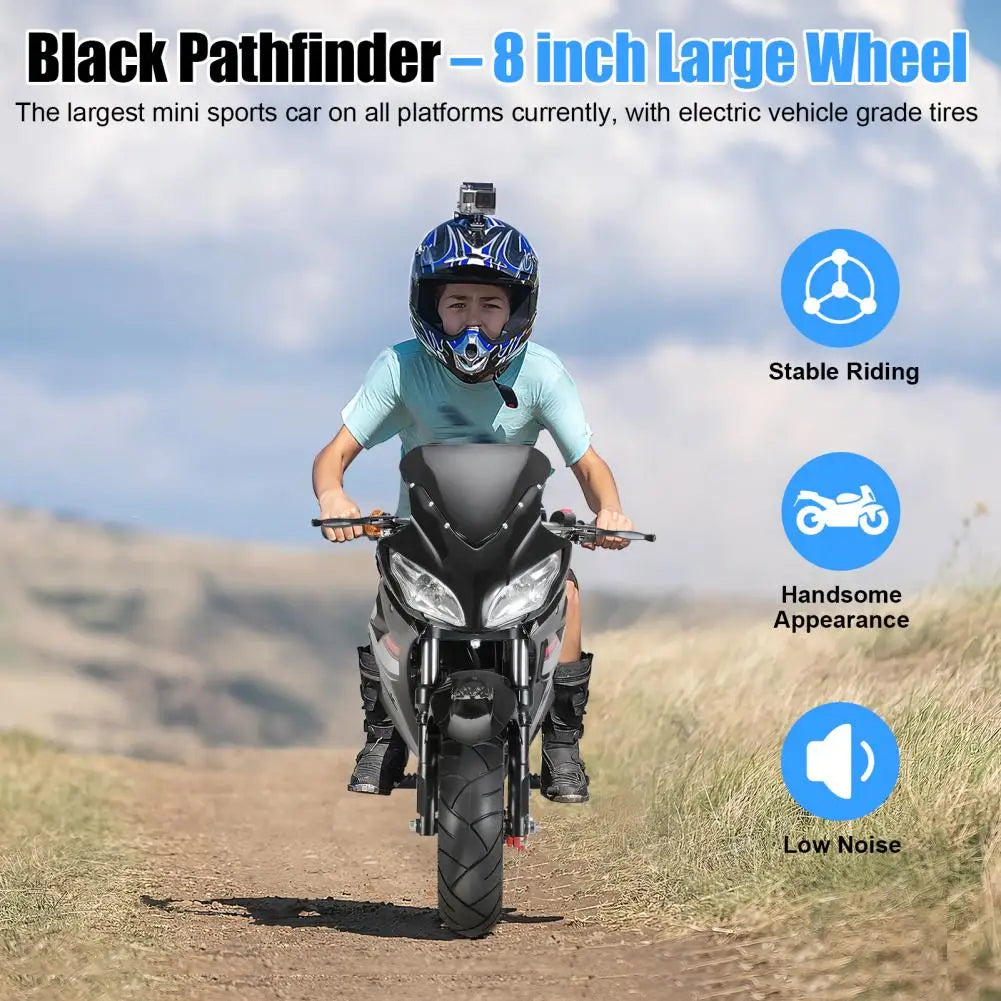 8 Inch Wheels Mini Motorcycle 49cc 4-Stroke Pocket Rocket Motorcycle Gas Pocket Motorbike with Front Rear Disc Brakes