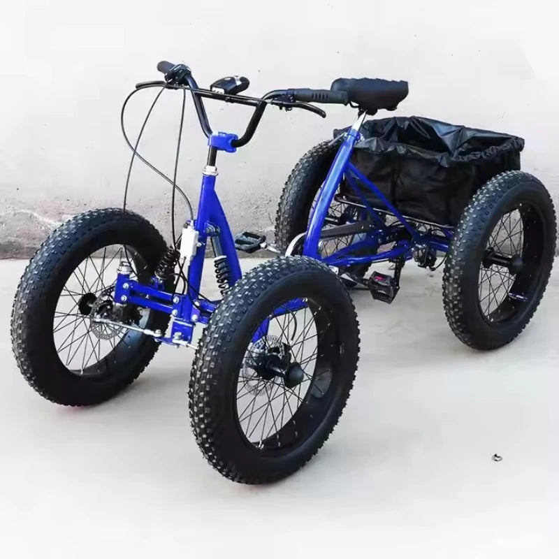 Fat tire dirt pedal quad bike snow