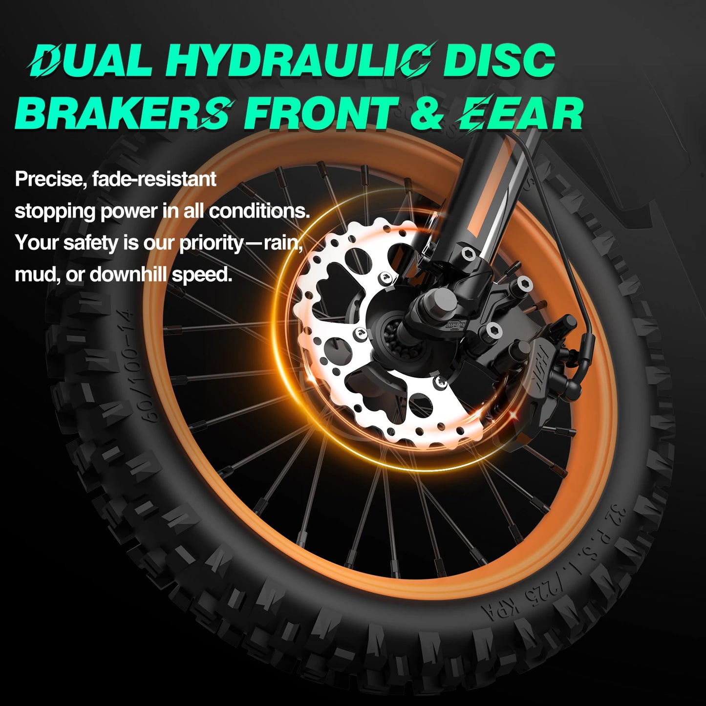 Pazolle Electric Motorcycle 3000W 48V30AH Hydraulic Brakes Electric Dirt Bike for Adults All-Terrain Tires E-Bike