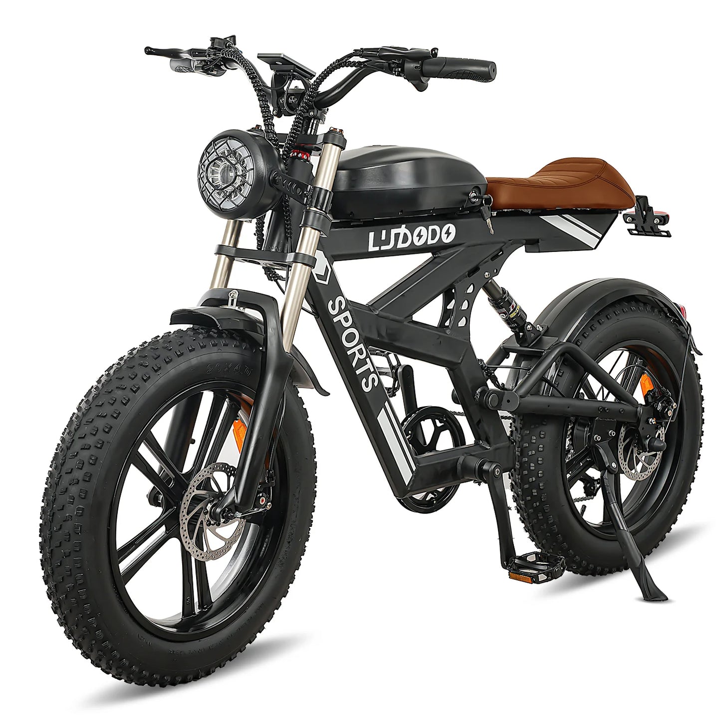 Electric Bicycle Motorcycle 1500W Peak 75Miles Snow Electric Bike 48V18AH Battery Shimano 7-Speed 20*4 Inch Fat Tire E-bike