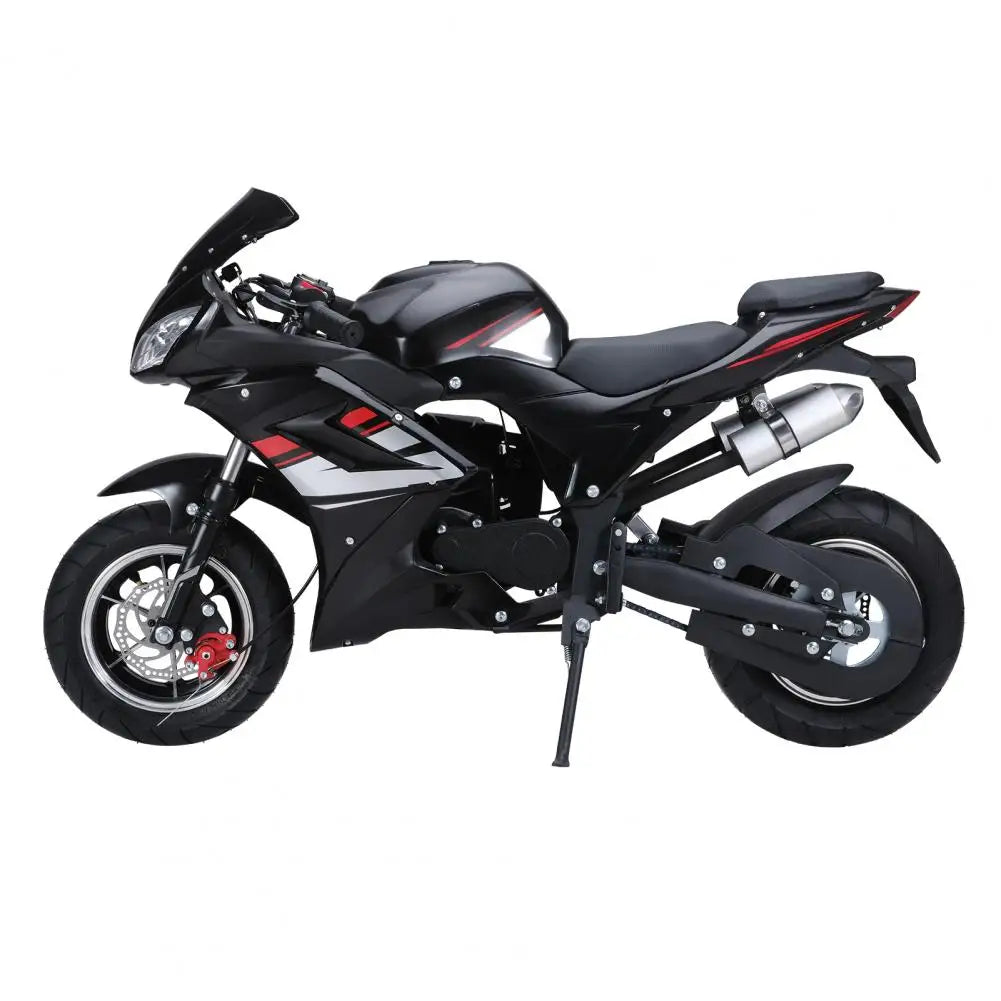 8 Inch Wheels Mini Motorcycle 49cc 4-Stroke Pocket Rocket Motorcycle Gas Pocket Motorbike with Front Rear Disc Brakes