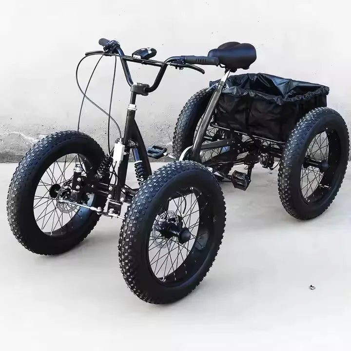 Fat tire dirt pedal quad bike snow