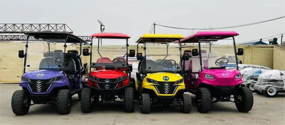 CE Approved  2/4/6 Seats Golf Carts 72V Lithium Battery 4 Wheels 4 Seater Electric Golf Buggy Utility Vehicle ATV UTV for Adults