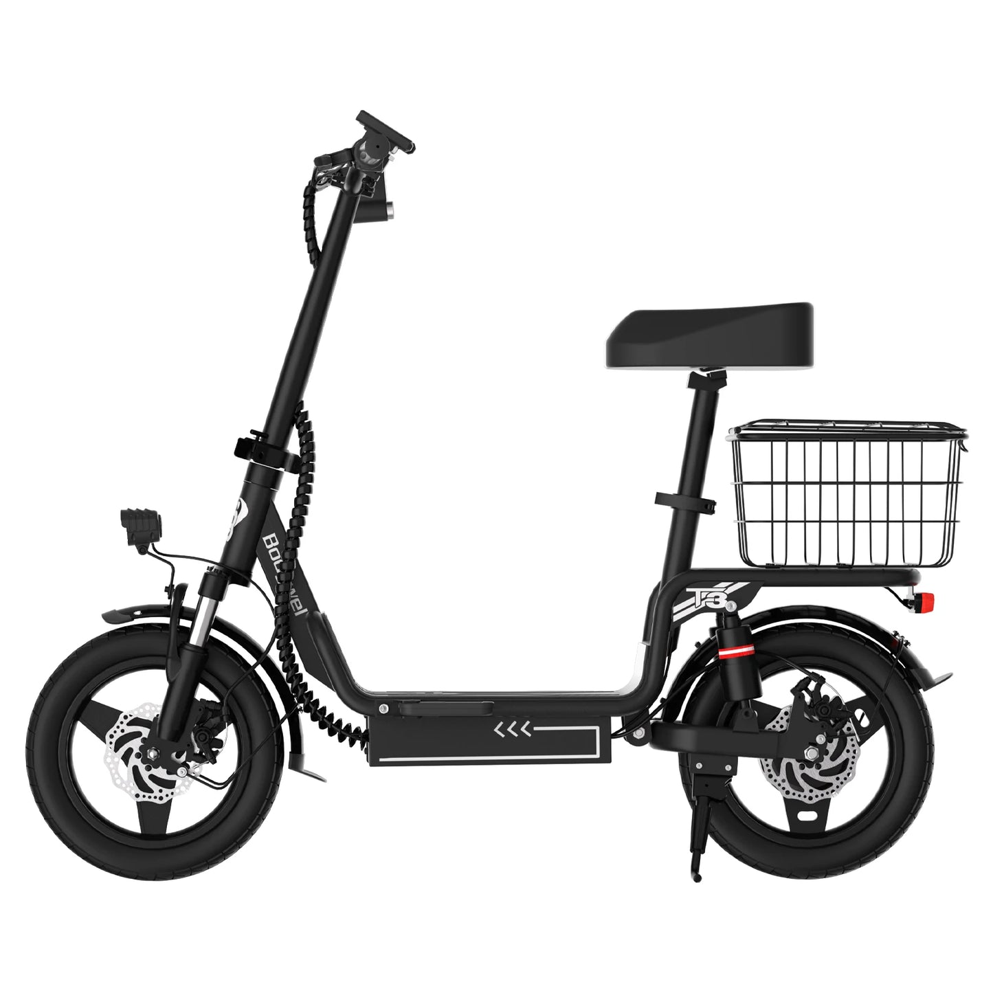 Bodywel T3 Electric Scooter Adults with Seat, 14“ Foldable E Scooter with 1000W Peak Power, 20 MPH, 22-31Miles Range Disc Brake
