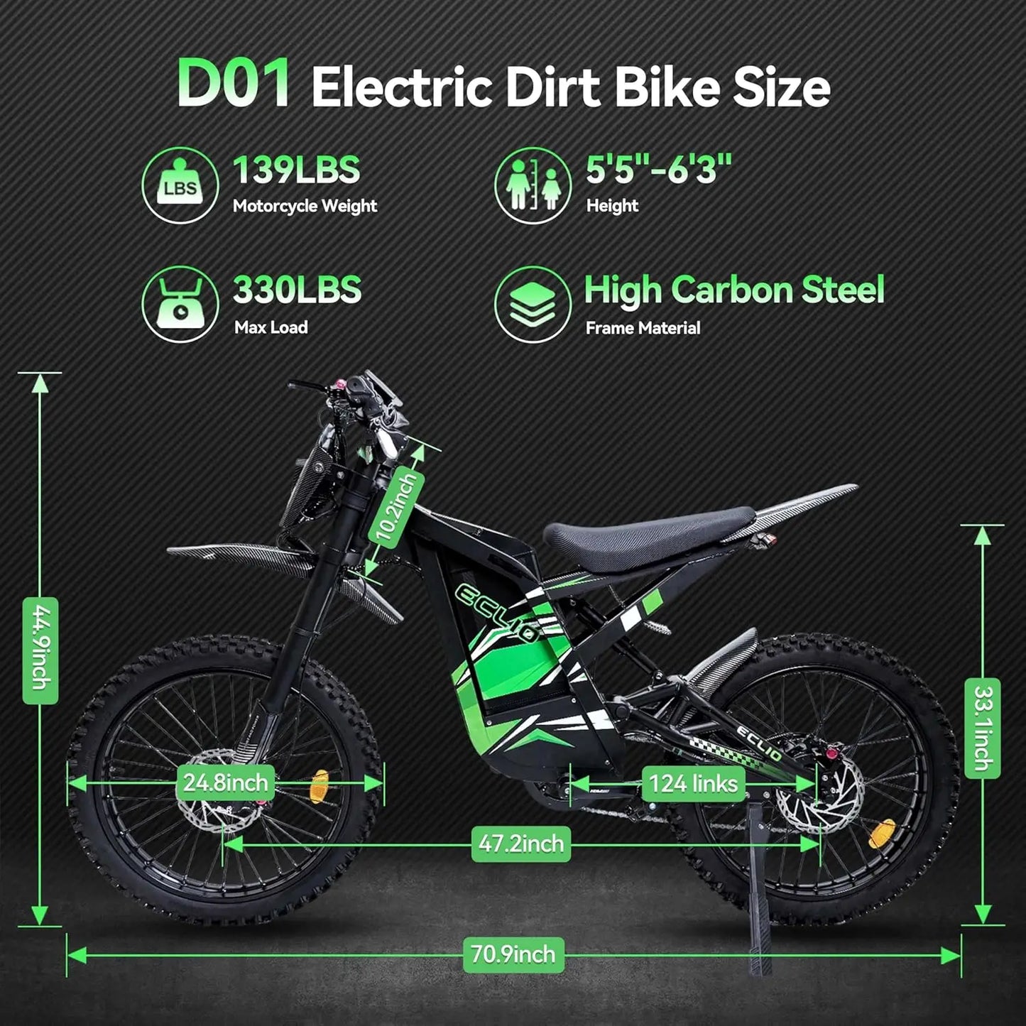 Electric Bike for Adults, Peak-4000W, Max 40MPH and 70Miles Electric M ...