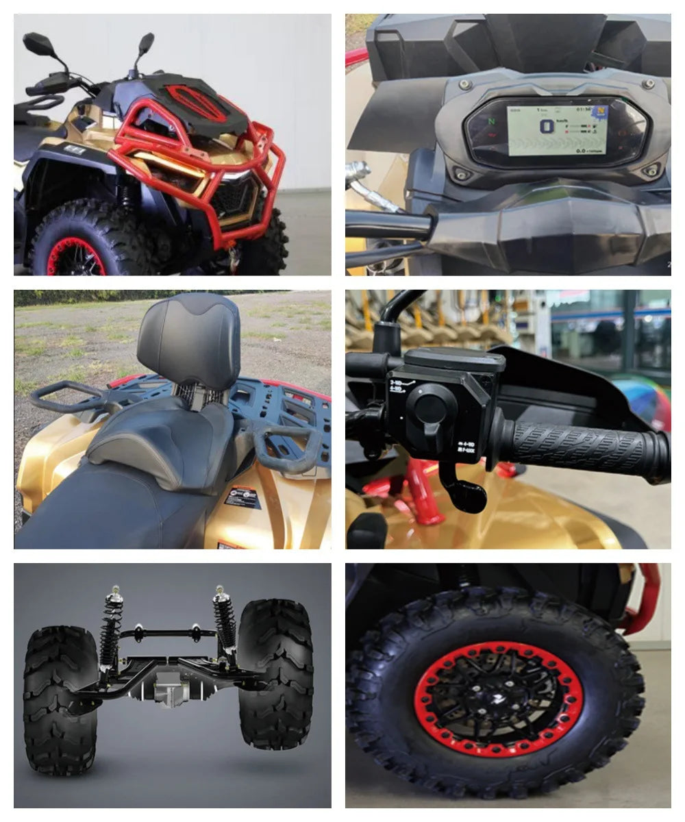 2025 New ATV 1000cc  4X4 Electric Start Gas Petrol Buggy Sport Farm UTV Off Road Quad Bike ATV