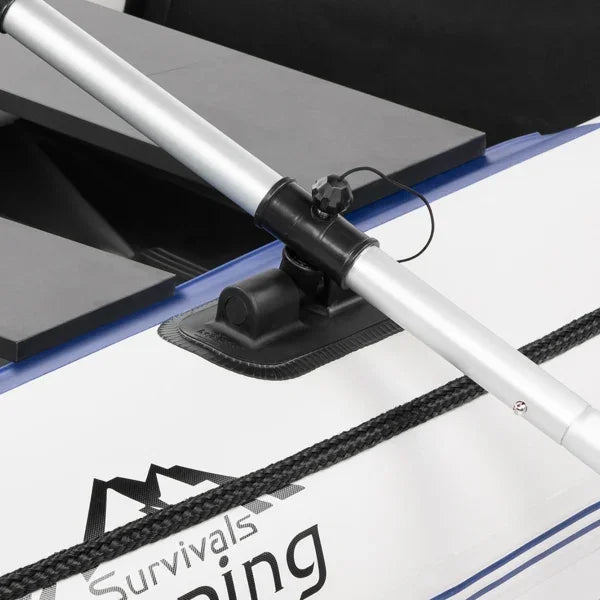 Camping Survivals 10ft PVC 330kg  Water Adult Assault Boat Off-White