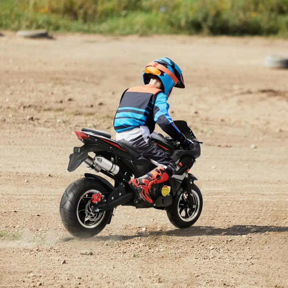 8 Inch Wheels Mini Motorcycle 49cc 4-Stroke Pocket Rocket Motorcycle Gas Pocket Motorbike with Front Rear Disc Brakes