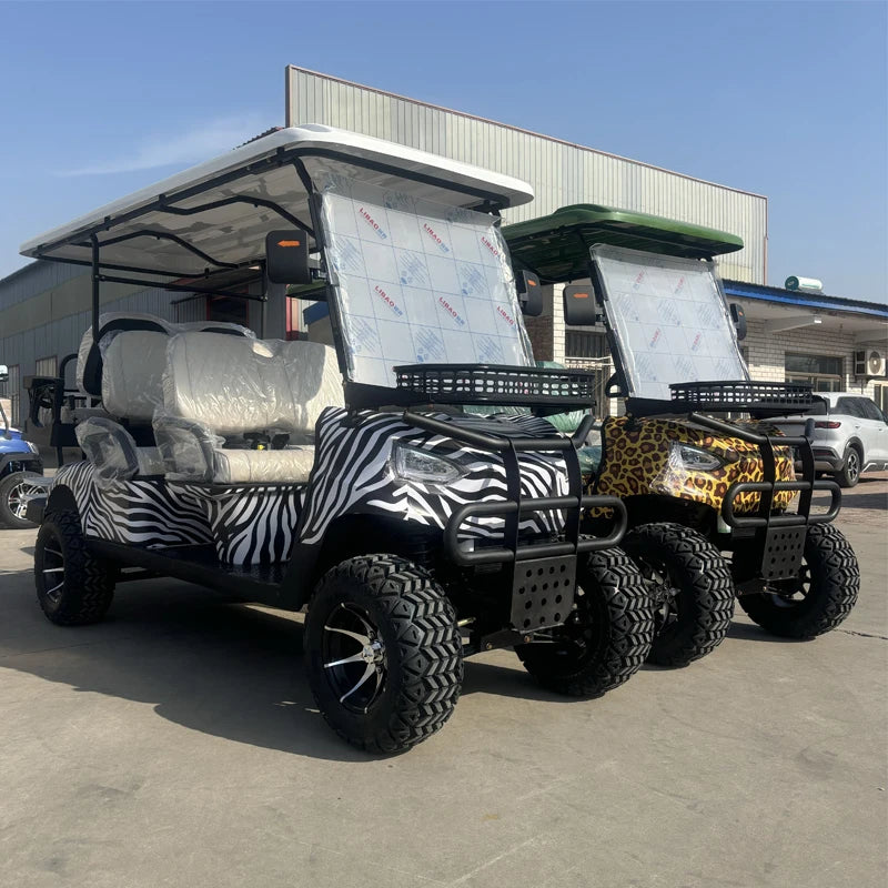 New Popularity 4 Seat Electric Golf Cart 5000W Scooter ATV Go Karts Adult Sightseeing Classic Gas Cart Electric Golf Cart