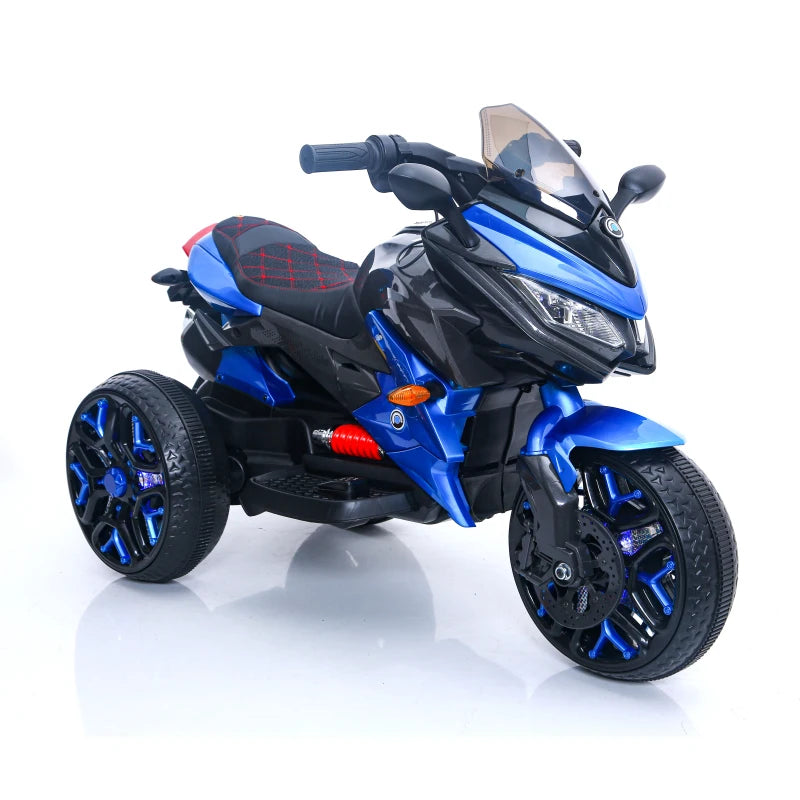 Child Foot Gift Kids Motorcycle Ride Ride motorcycle Riding Right Turn Kids Motorcycle Ride-On Motorcycle 3-Wheels Battery Power