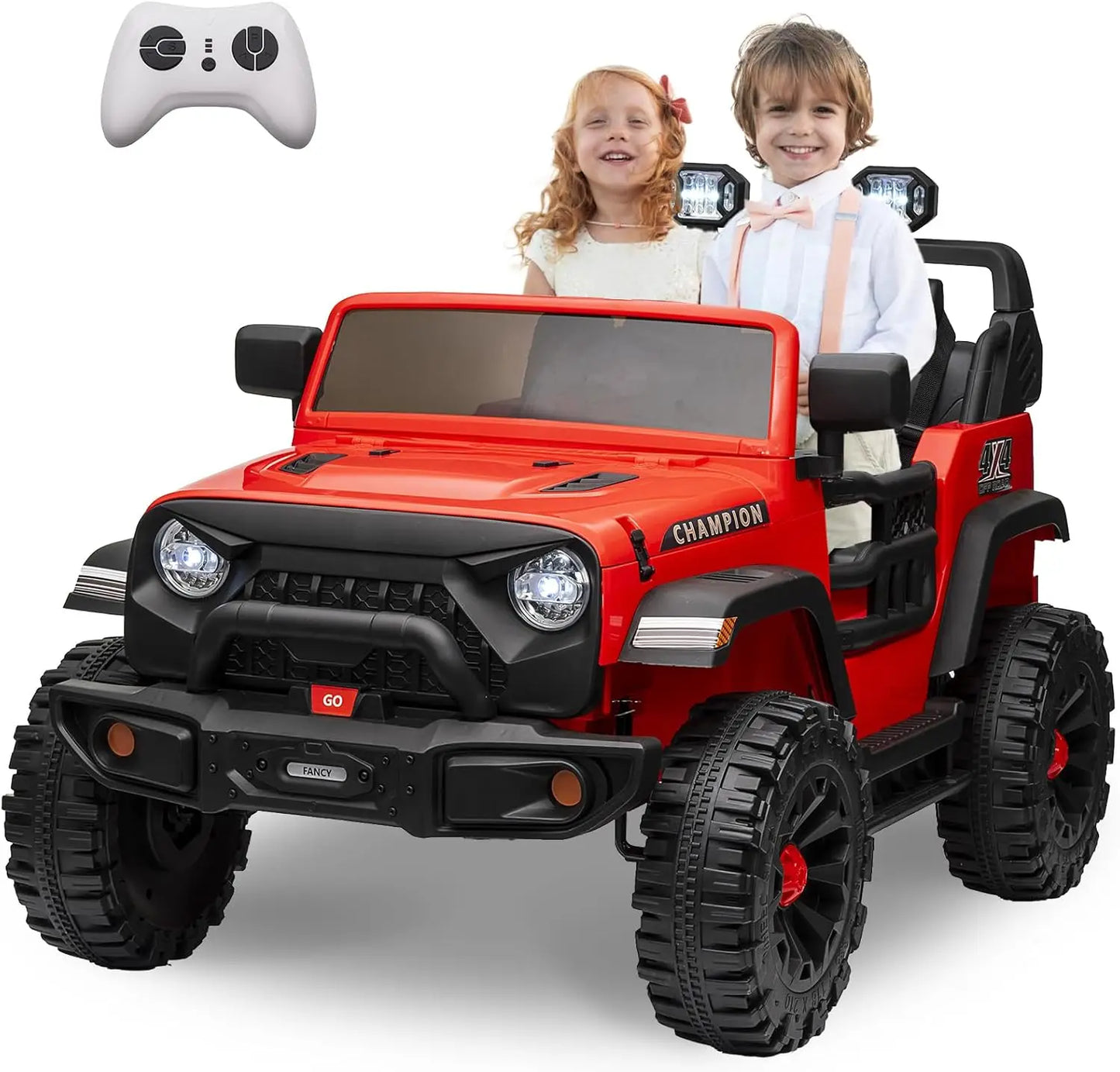 24V Ride On Car 2 Seater, XL Electric Vehicles for Big Kids with 20" Wide Seat, 3 Speed, 2x200W Powerful Motor, Suspension 3-8Y