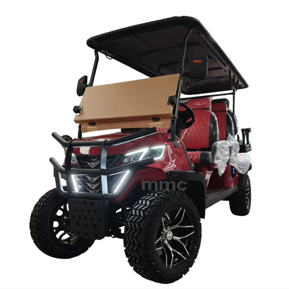 CE Approved  2/4/6 Seats Golf Carts 72V Lithium Battery 4 Wheels 4 Seater Electric Golf Buggy Utility Vehicle ATV UTV for Adults